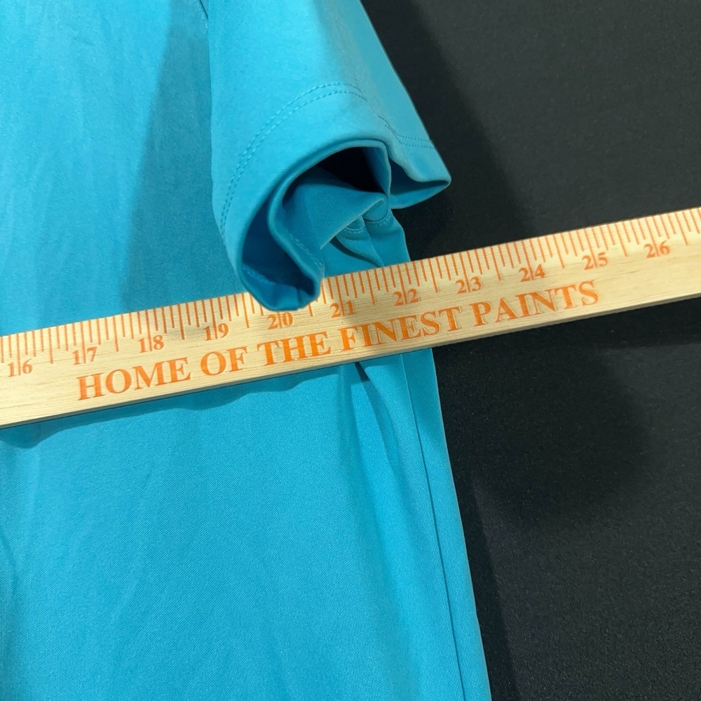 Nike Golf Men's XL Teal Dri-Fit Performance Polo Golf Shirt Vented Athletic Fit - Picture 9 of 11